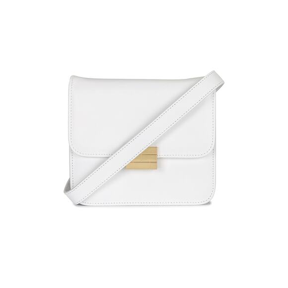 Frame 'Le Signature' White Canvas and Suede Leather Mini Bag - Picture 1 of 4